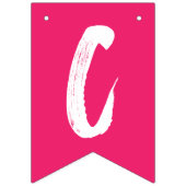 モダンおめでとうズグラッドホットピンク卒業 バンティングフラッグ (第2の旗)