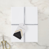 モダンおめでとうフェイク箔 ギフトタグ (より糸付き)