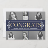 モダンおめでとう写真部卒業パーティー 招待状 (正面)