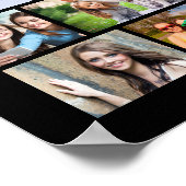 モダンおめでとう卒業生59写真コラージュカスタム ポスター (角)