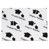 モダンおめでとう院名 ラージペーパーバッグ (正面)