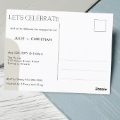 モダンおもしろいだ！婚約した婚約 ポストカード