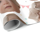 モダンおもしろいカスタムギフト誕生日パーティークリスマス ラッピングペーパー (ロールコーナー)