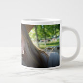 モダンおもしろいカッコいい写最高の真の従姉妹 ジャンボコーヒーマグカップ (右)