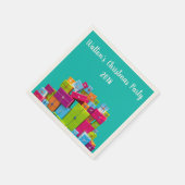 モダンおもしろいカラフルプレゼント スタンダードカクテルナプキン (角)