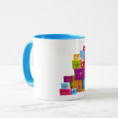 モダンおもしろいカラフルプレゼント マグカップ (正面左)