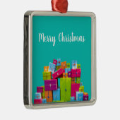 モダンおもしろいカラフルプレゼント メタルオーナメント (右)