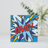 モダンおもしろいカラフル漫画ブックOMG 招待状 (スタンド正面)