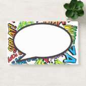 モダンおもしろいカラフル漫画本の音声バブル ポストイット (オフィス)