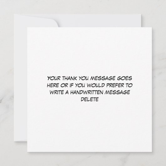 モダンおもしろいカラフル漫画POW 招待状 (裏面)