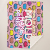 モダンおもしろいカラフル科学クール引用文 シェルパブランケット (正面)