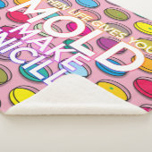 モダンおもしろいカラフル科学クール引用文 シェルパブランケット (3/4)