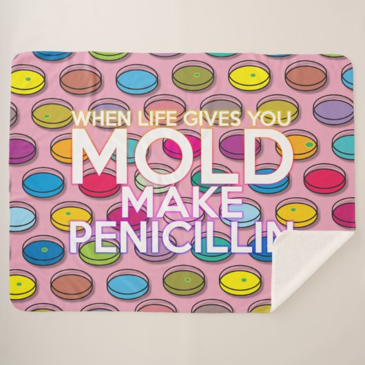 モダンおもしろいカラフル科学クール引用文 シェルパブランケット (正面(横))