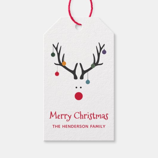 モダンおもしろいキュート ギフトタグ (正面)