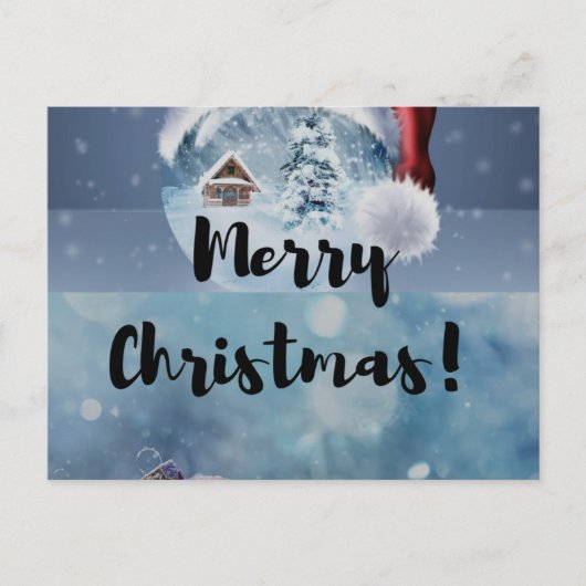 モダンおもしろいキュート シーズンポストカード (正面)