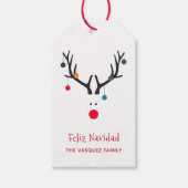 モダンおもしろいクリスマス ギフトタグ (正面)
