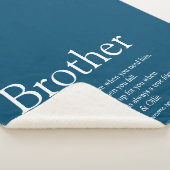 モダンおもしろいクール兄弟定義引用文 シェルパブランケット (3/4)