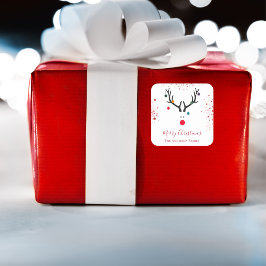 モダンおもしろいグリッター スクエアシール