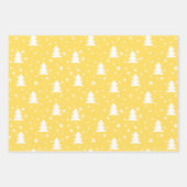 モダンおもしろいサストライプンタのクリスマスパターンブラック ラッピングペーパーシート (正面2)