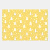 モダンおもしろいサストライプンタのクリスマスパターンブルー ラッピングペーパーシート (正面2)