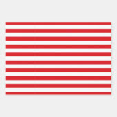 モダンおもしろいサストライプンタ&クリスマスライトブルー ラッピングペーパーシート (正面2)