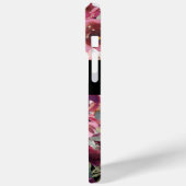 モダンおもしろいタイポグラフィフローラ背景 Case-Mate iPhoneケース (裏面 / 左)