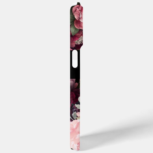 モダンおもしろいタイポグラフィフローラ背景 Case-Mate iPhoneケース (裏面 / 右)