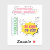 モダンおもしろいパーソナライズされたユーモアカラフル文字 シール (シート)