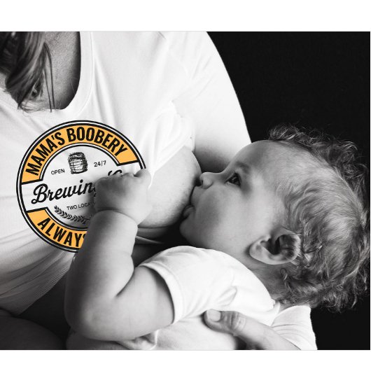 モダンおもしろいパーソナライズされた乳食べ物を与え醸造 スウェットシャツ