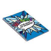 モダンおもしろいパーソナライズされた吹き出しレトロ ノートブック (右側)