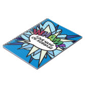 モダンおもしろいパーソナライズされた吹き出しレトロ ノートブック (左側)