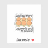 モダンおもしろいパーソナライズされた鶏の卵引用文 シール (シート)