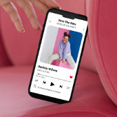 モダンおもしろいミュージックプレーヤーの写真卒業 セーブザデート