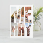 モダンおもしろいメリーフォトレターフレームクリスマス シーズンカード (スタンド正面)