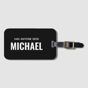 モダンおもしろいモノグパーソナライズされたラム名 ラゲッジタグ