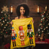 モダンおもしろいユニークNutcracker Yellow Chrimas シェルパブランケット