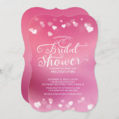 モダンおもしろいラブハートブライダルシャワー招待状 招待状 (正面/裏面)