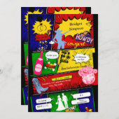 モダンおもしろいレトロ漫画バチェロレッテ女性のカーボーイ (正面/裏面)