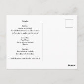 モダンおもしろいレトロ漫画バチェロレッテ女性のカーボーイ ポストカード (裏面)