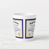 モダンおもしろい世の最高の大家 カフェラテマグ (正面)