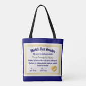 モダンおもしろい世の最高の大家 トートバッグ (裏面)