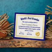 モダンおもしろい世の最高の大家 フォトプラーク (側面)