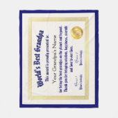 モダンおもしろい世の最高の大家 フリースブランケット (正面)