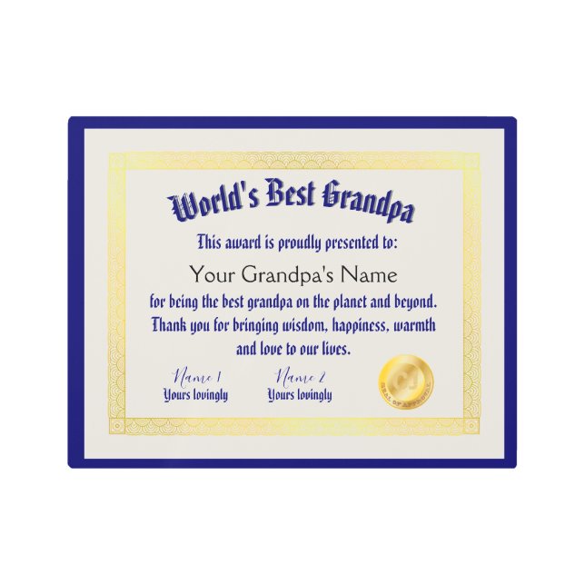 モダンおもしろい世の最高の大家 メタルプリント (正面)