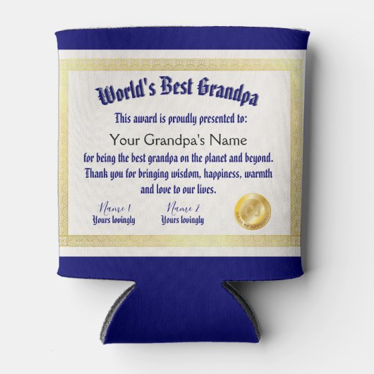 モダンおもしろい世の最高の大家 缶クーラー (正面)