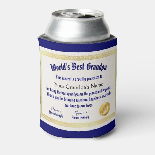 モダンおもしろい世の最高の大家 缶クーラー (缶裏面)