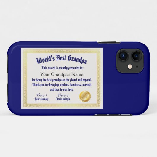 モダンおもしろい世の最高の大家 Case-Mate iPhoneケース (裏面(横))