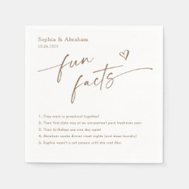 モダンおもしろい事実の連結婚結 スタンダードカクテルナプキン