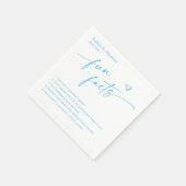 モダンおもしろい事実の連結婚結 スタンダードカクテルナプキン (角)