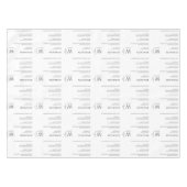 モダンおもしろい事実モノグラムの感謝祭 テーブルクロス (正面(横))